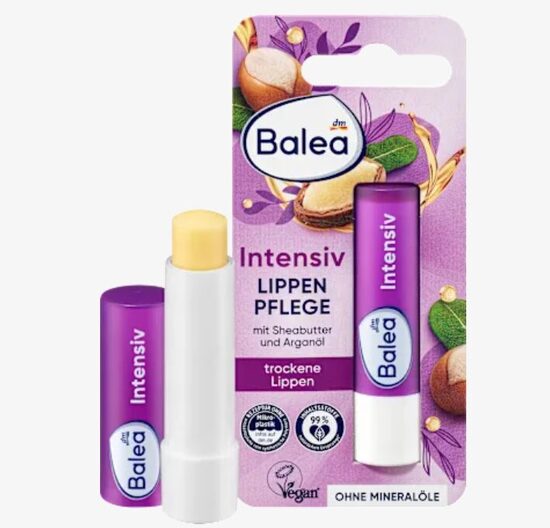 Balea lūpu kopšanas balzāms intensiv ar šī sviestu un argān eļļu, 4,8 g